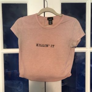 Killin it crop top